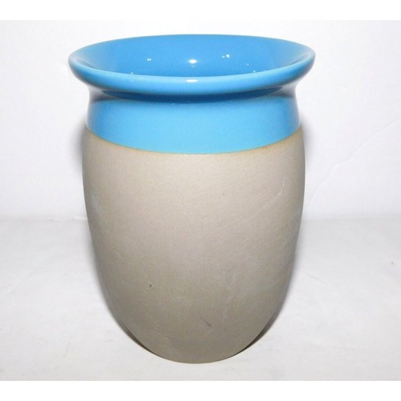 Tequila Cazadores Cantarito Blue Rim Mexican Pottery Cup Mug Jug NEW unused - Picture 2 of 4